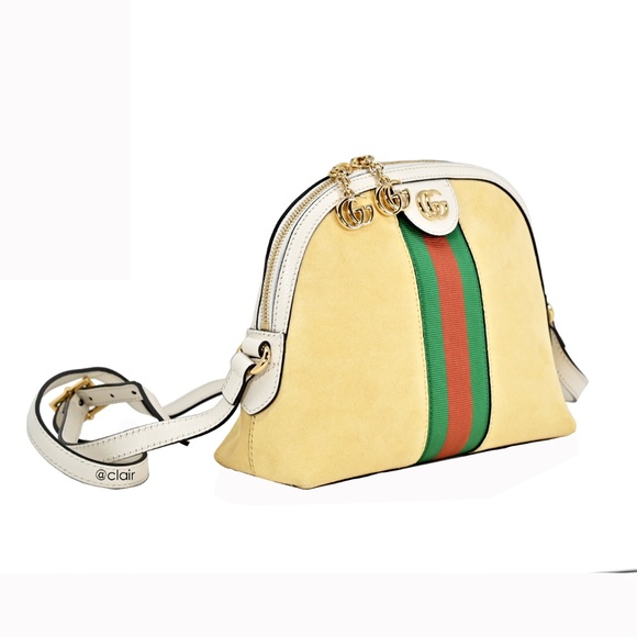 Gucci Ophidia Small Suede & Leather Cross Body Bag - Picture 2 of 8